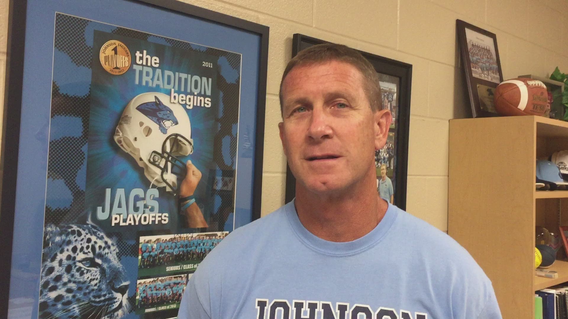Johnson coach Ron Rittimann talks about the Jaguars