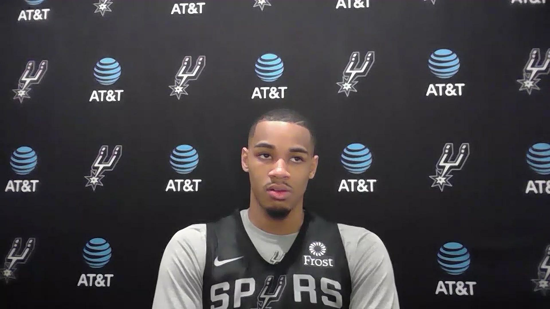 San Antonio Spurs guard Dejounte Murray speaks to the mindset of the team heading into Wednesday's one-and-done play-in game against the Memphis Grizzlies.