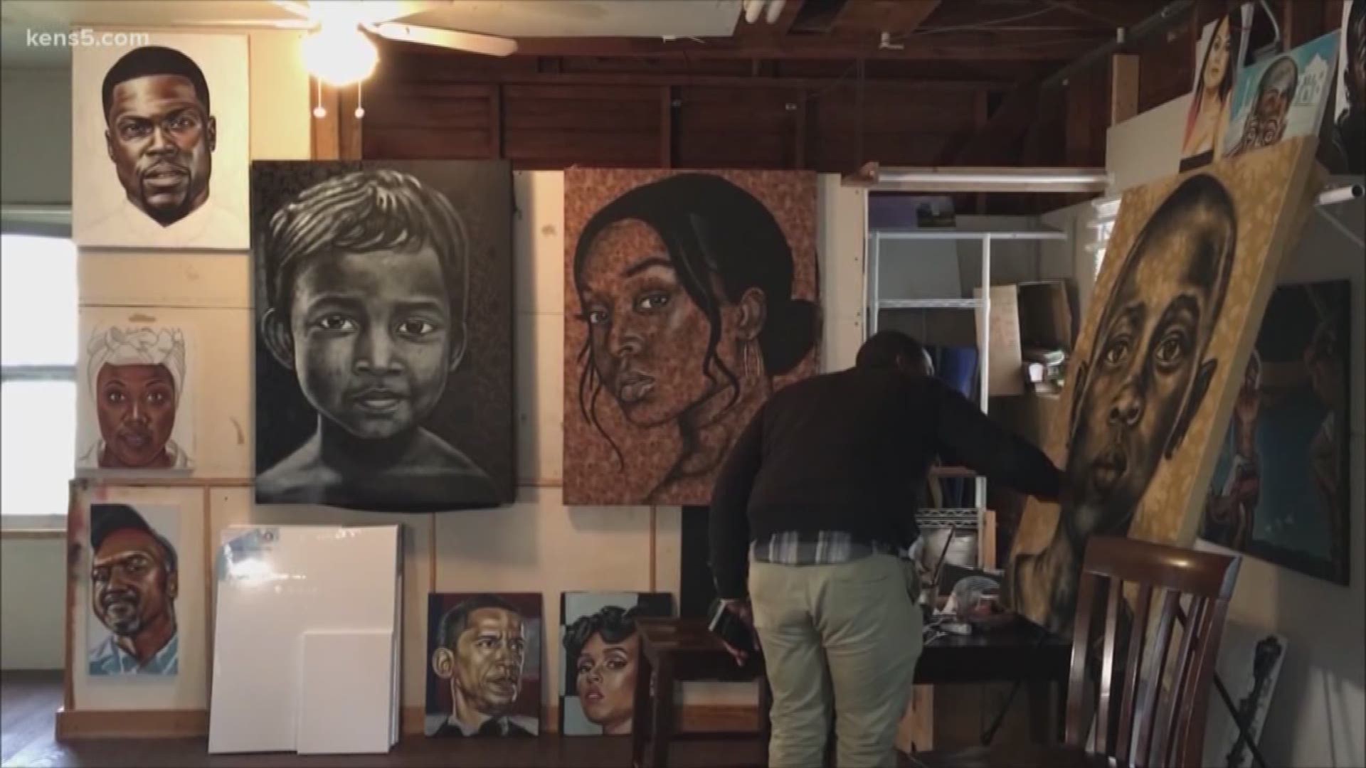 A San Antonio artist is gaining national attention for bringing diversity to portrait art.