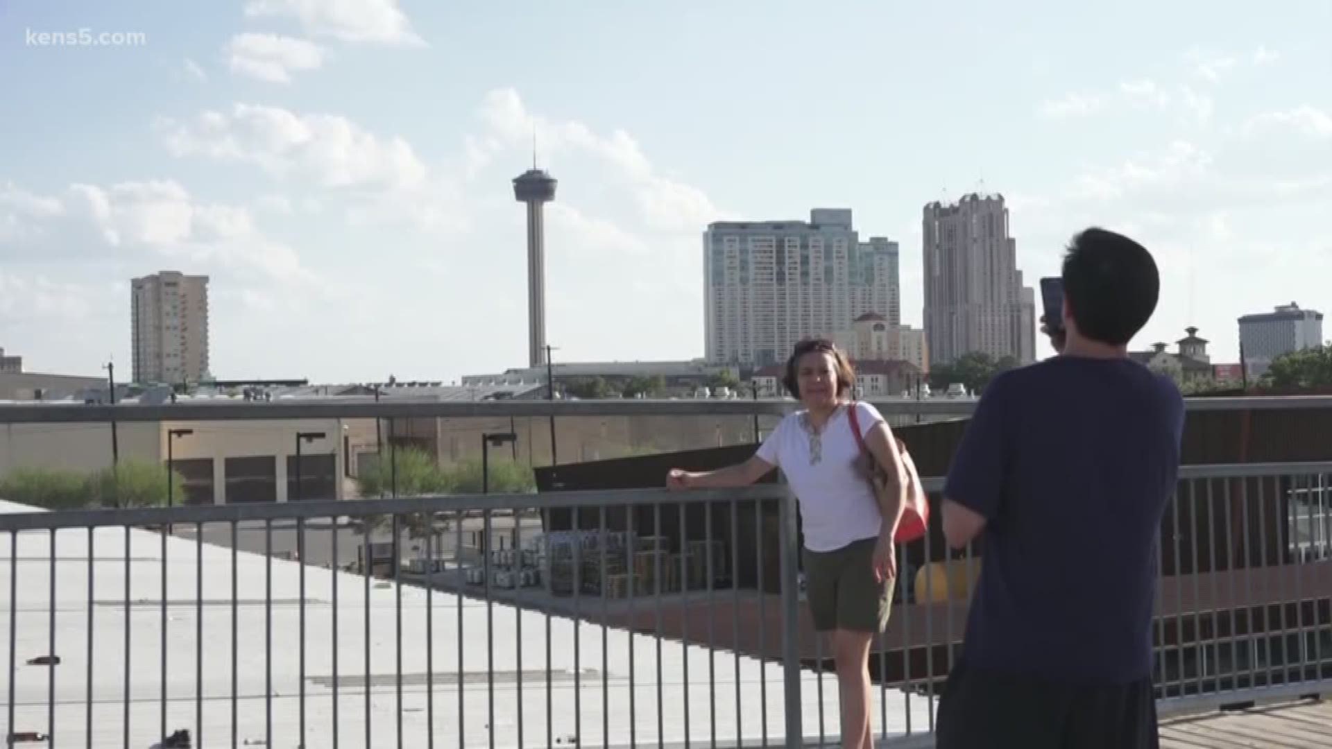 The community living around the Hays Street Bridge is celebrating the area one more time before a new development changes the legendary view of downtown.