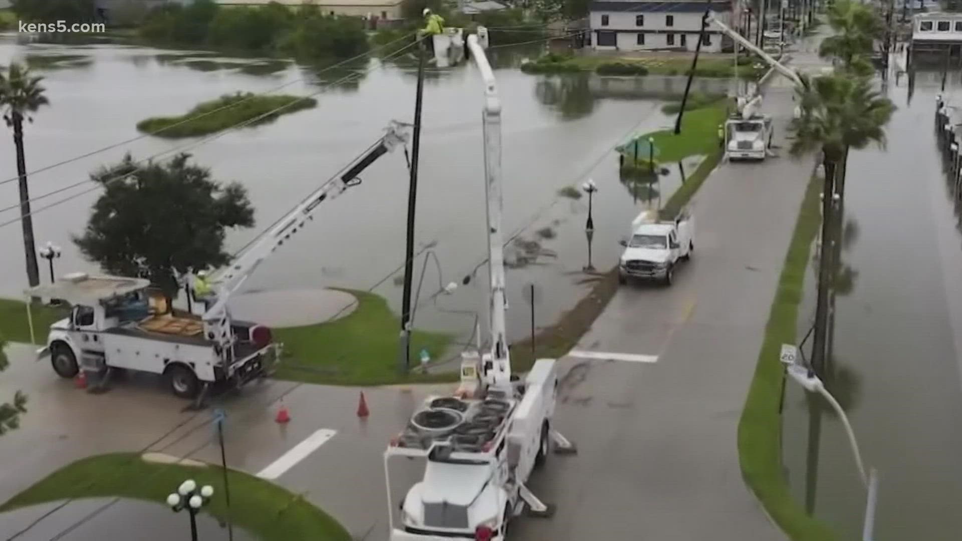 The power is steadily coming back on for people in the Houston area who were affected by Hurricane Nicholas.