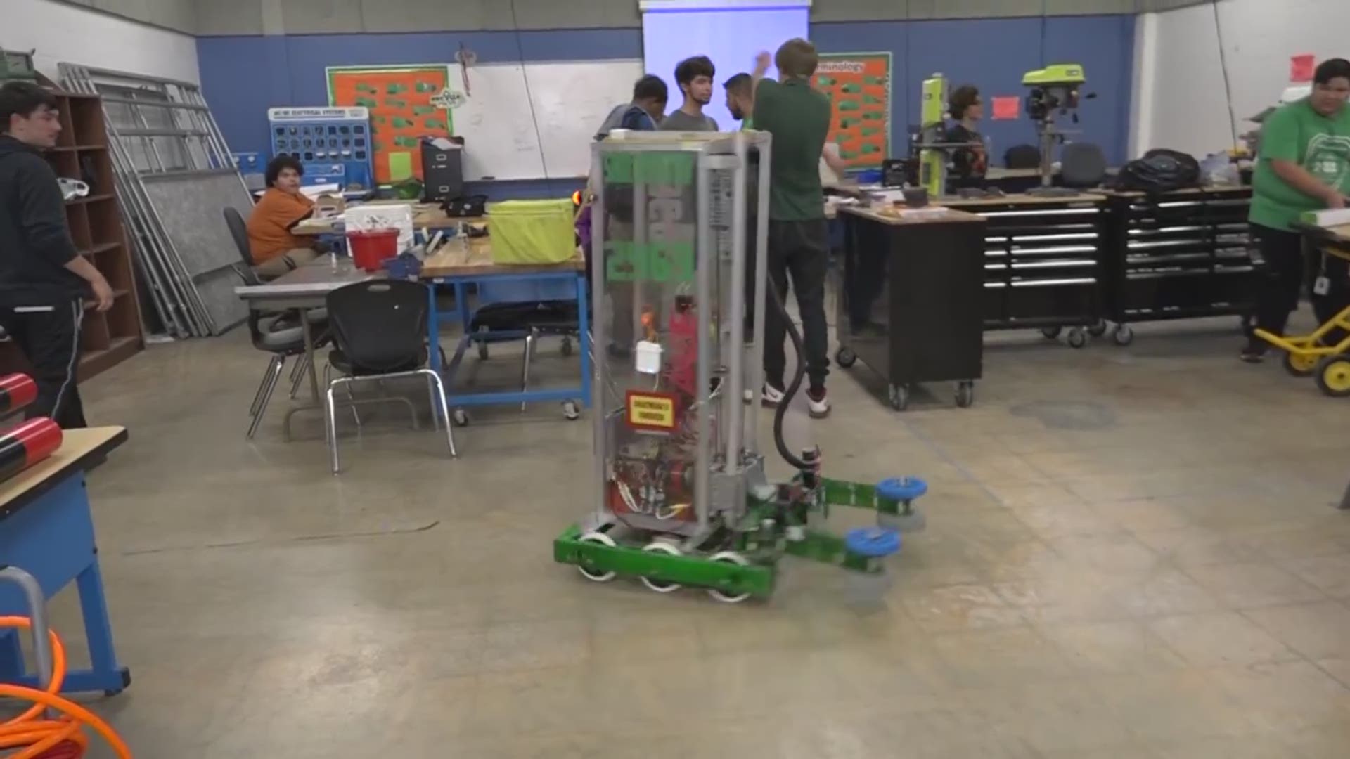 The Sam Houston High School Robotics Team is already set for the future, even before their UIL competition later this year.