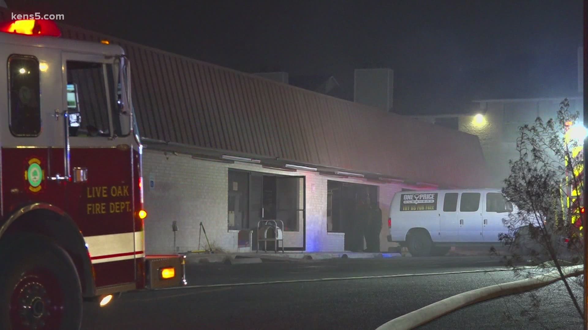 A fire at a dry cleaning business is being called "suspicious" by Universal City authorities.