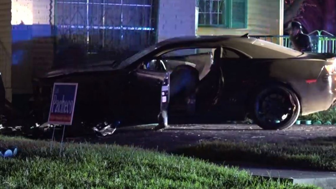 Suspected drunk driver crashes car into home | kens5.com