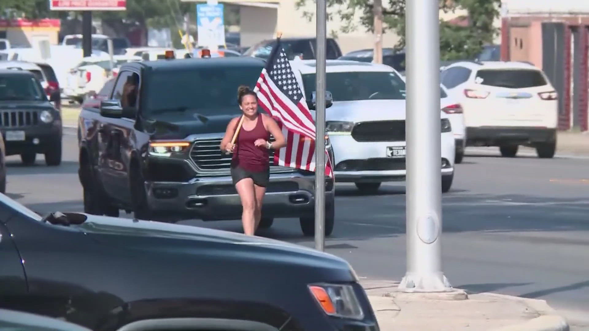 Last year she ran 71 miles. 