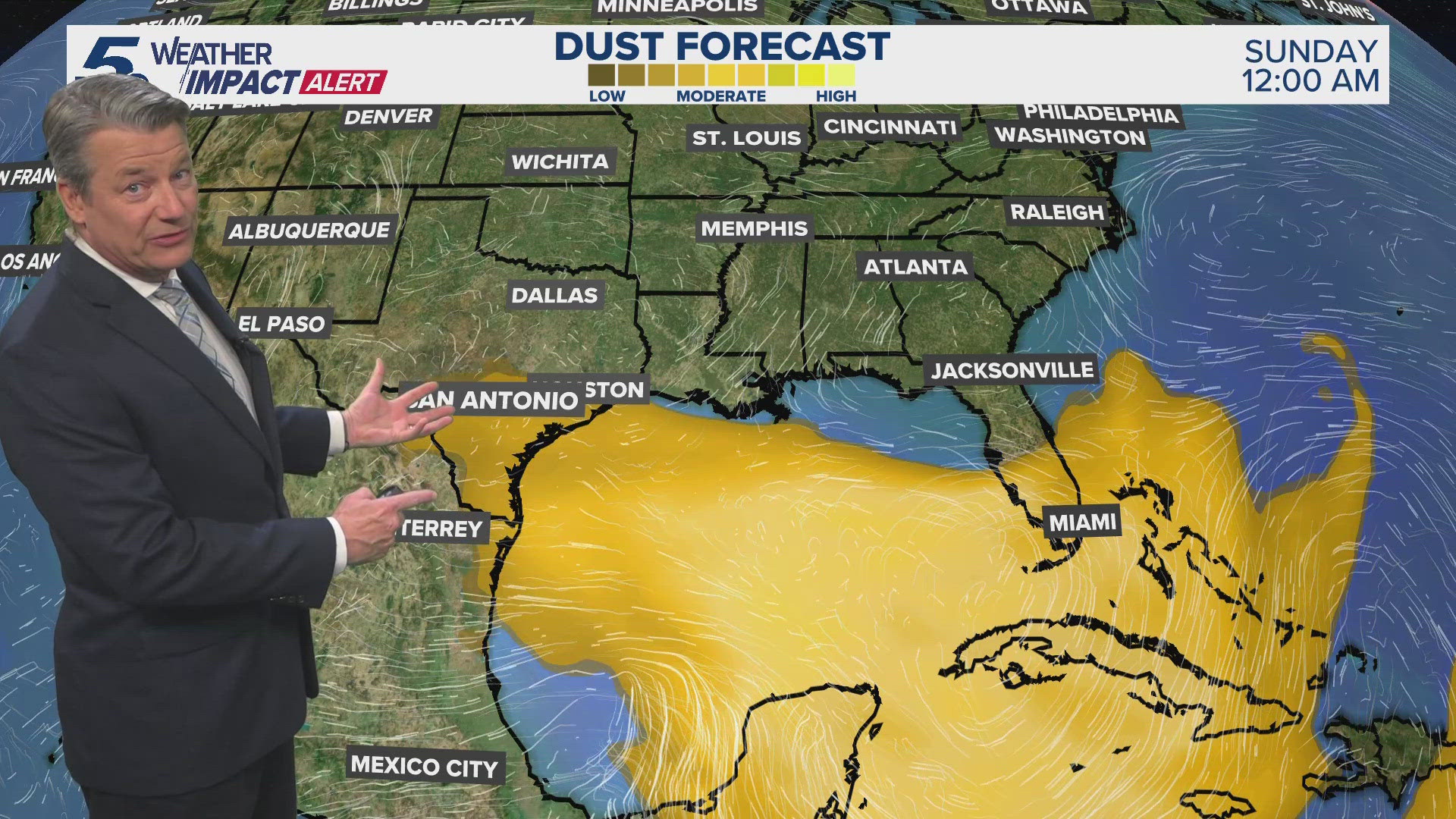 The cloud of dust will cause a dip in air quality in San Antonio, Austin and Hill Country communities this month. 