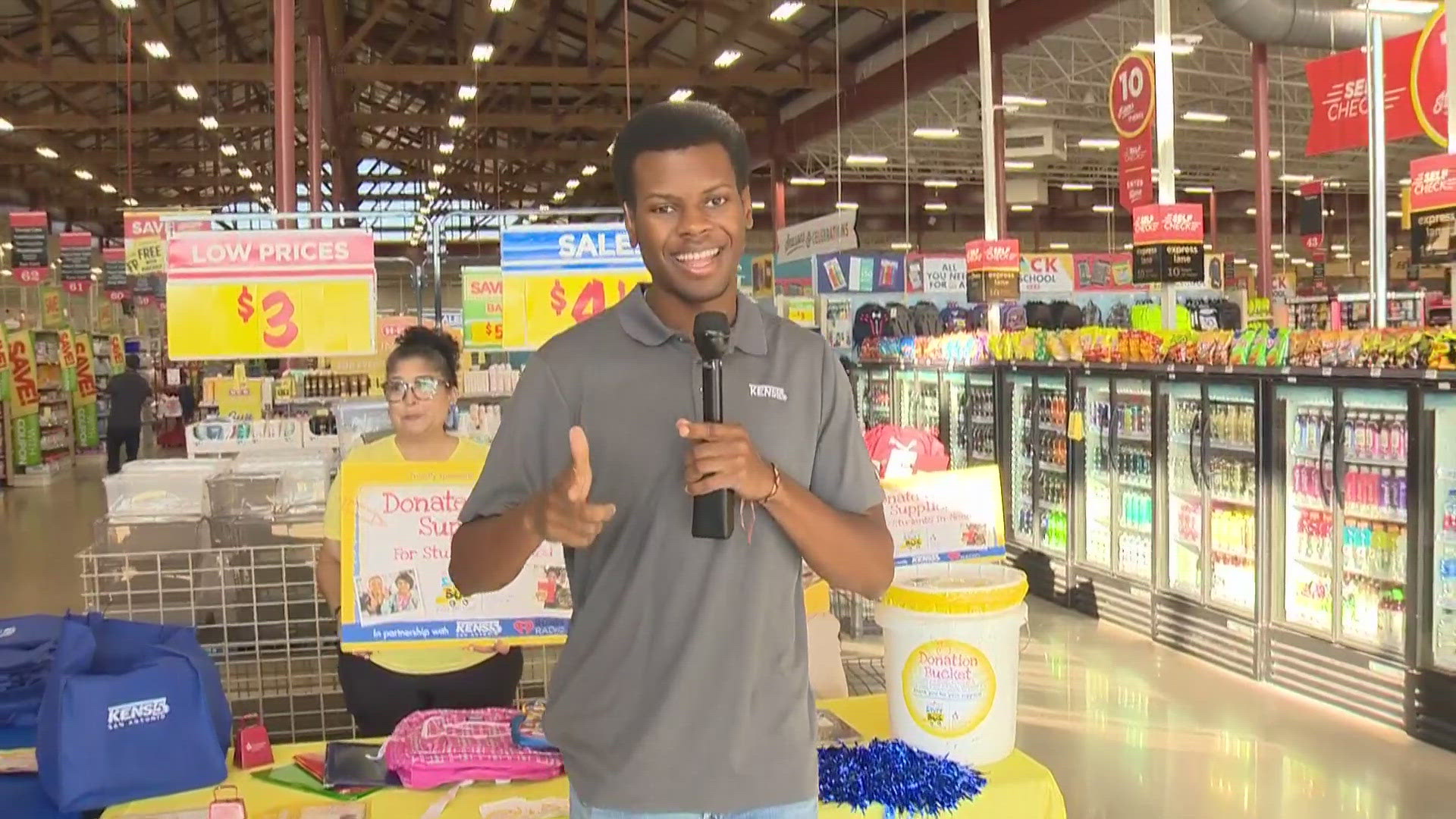 Earl Stoudemire is at H-E-B talking with officials about why this program is so important.