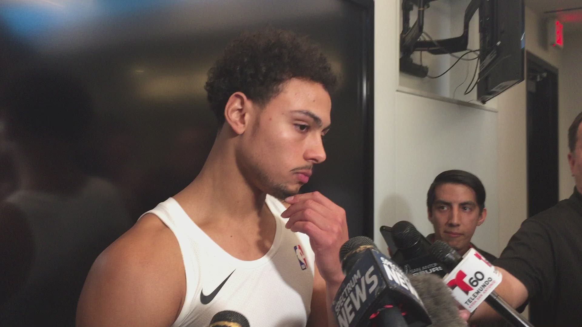 Spurs guard Bryn Forbes on the team's defense in the win over the Raptors