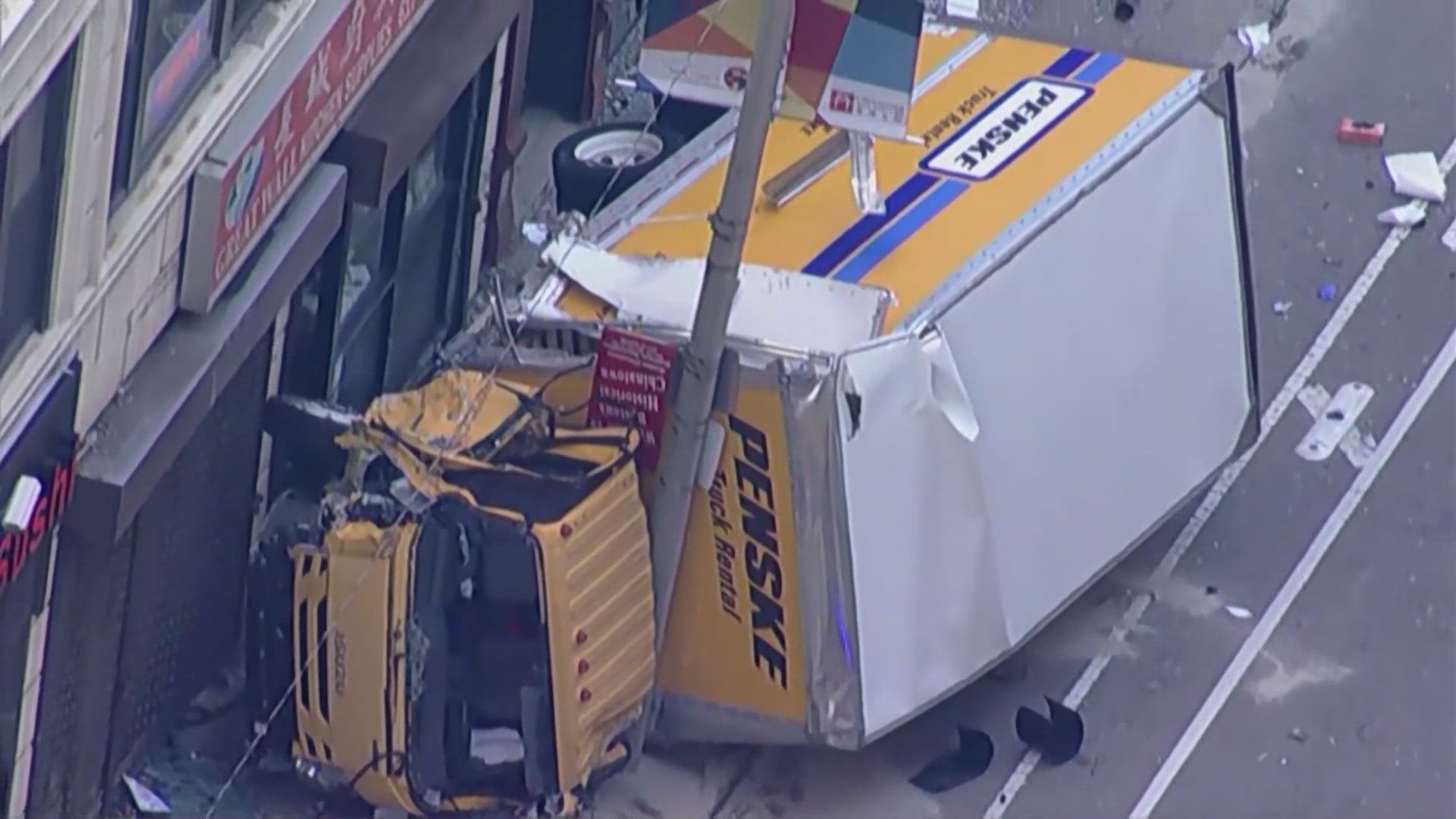 Four of the injured people were taken to hospitals, including one person in critical condition.