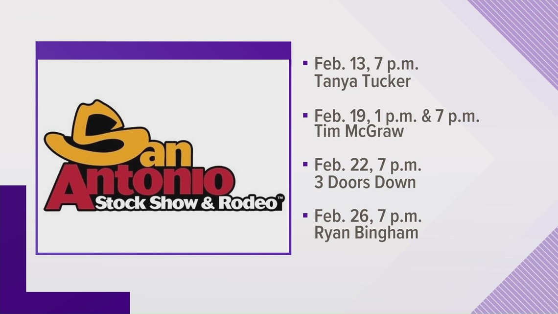 3 Doors Down, Tim McGraw, Ryan Bingham among newly announced artists set to perform at 2022 San Antonio Rodeo