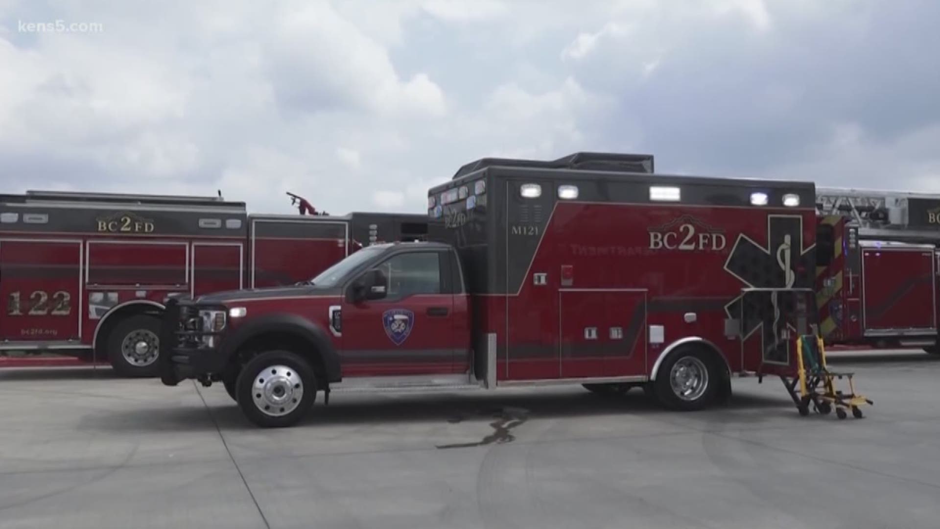 Bexar County Emergency Services District 2's Fire Department unveiled two of six new ambulances it is equipping to provide medical transport services across the district.