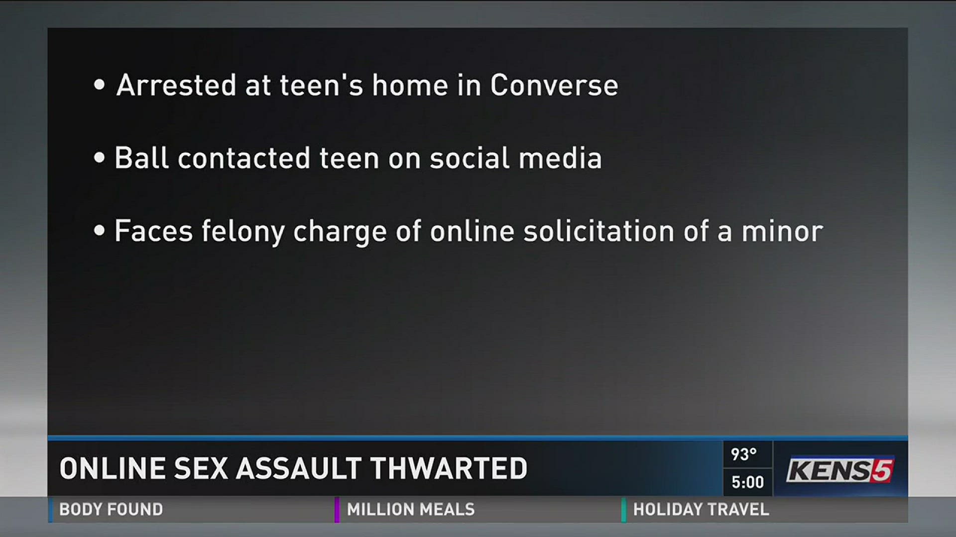 Online sex assault thwarted