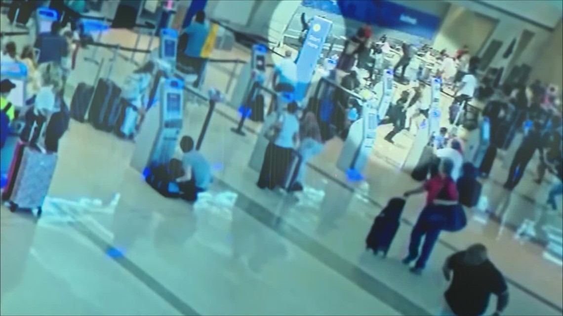 Dallas Love Field shooting video shows chaos as woman opened fire
