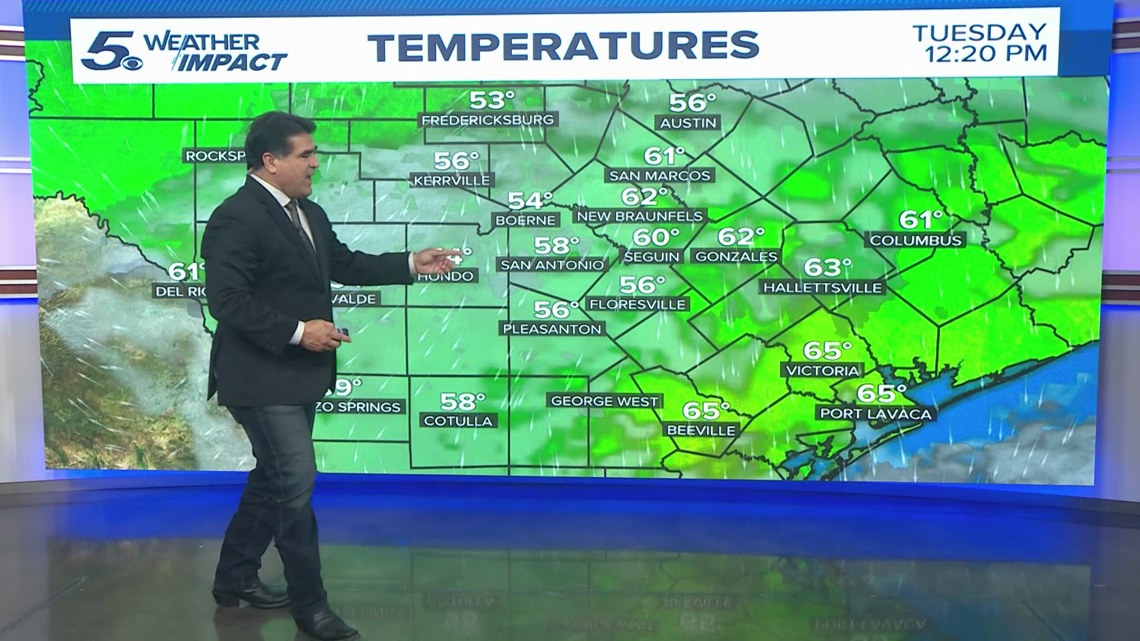 Cold front brings drop in temperature | KENS 5 Weather Impact Forecast ...