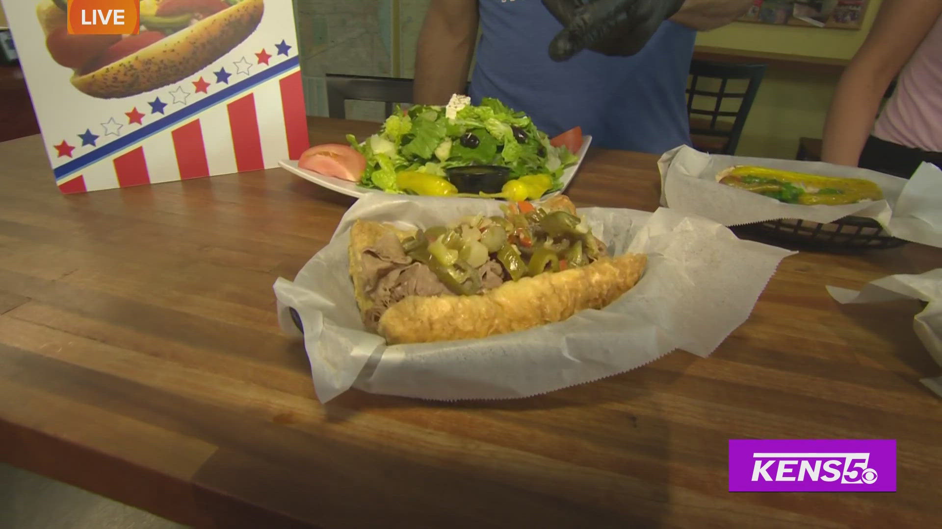 Christen Urban stopped by Wrigleyville Grill to check out their delicious hot dogs.