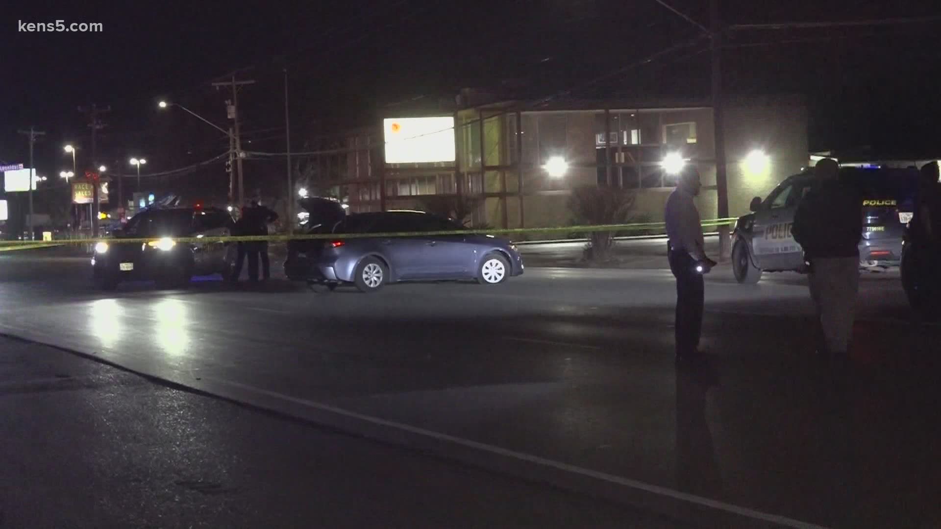 A 17-year-old was shot in the leg while at a gas station Friday night.