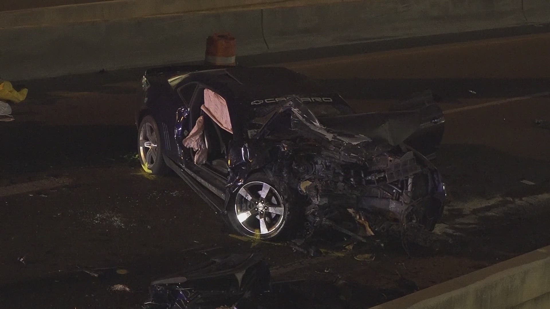 The woman in that car that was hit by the wrong-way driver died on the scene.