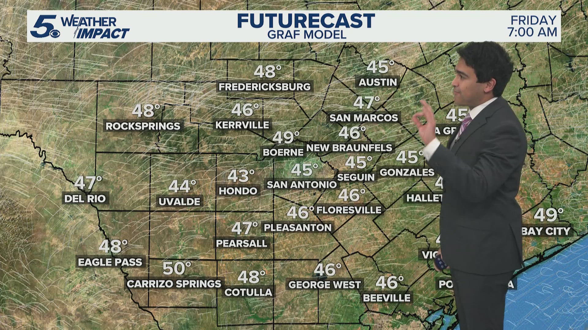 Cold front set to bring cooler temps Thursday and Friday | KENS 5 ...