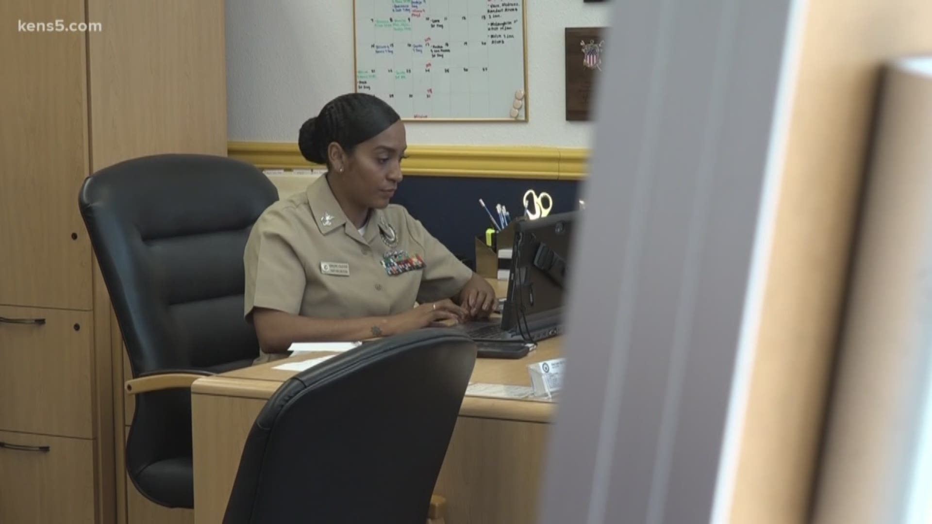 Military recruiters represent the face of the United States armed forces and there's one woman who's playing a crucial role in building the Navy's future right here in San Antonio. Eyewitness news reporter Sharon Ko shows us more.
