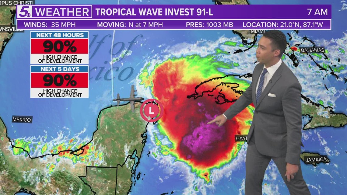 Tropics Update: Invest 91L likely to strengthen in the southern gulf ...