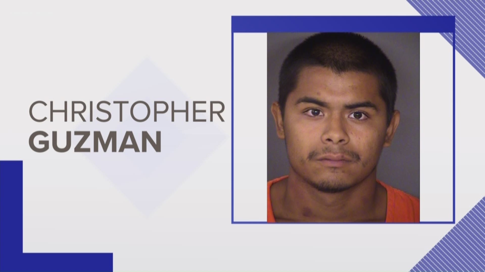 San Antonio police have arrested 22-year-old Christopher Guzman. He's accused of assaulting a woman and her 1-year-old child as well as abducting five children.