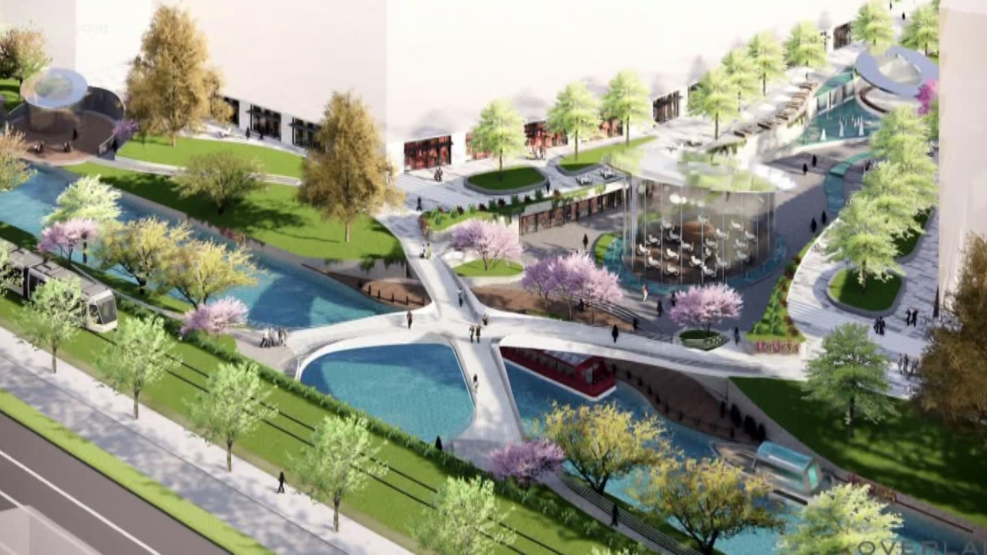 Local architecture firm Overland Partners is helping to breathe new life into a river in Nanjing, China. The development will actually connect three rivers and feature space to live, work, and play. The project is expected to be completed in 2020.