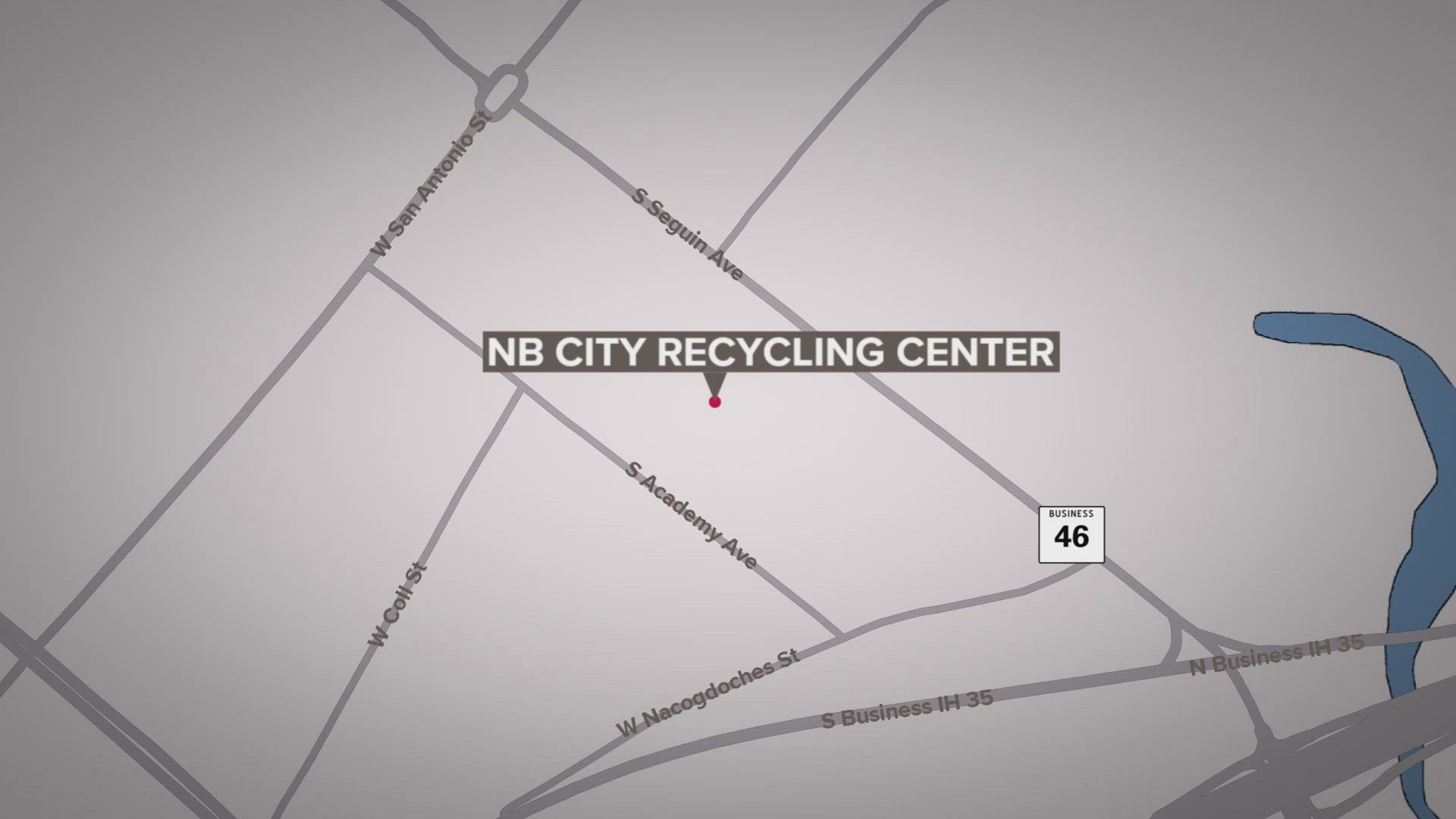 South Castell Avenue is closed from Butcher Street to Coll Street. Residents within a 500-foot radius are being relocated to the New Braunfels Civic Center.