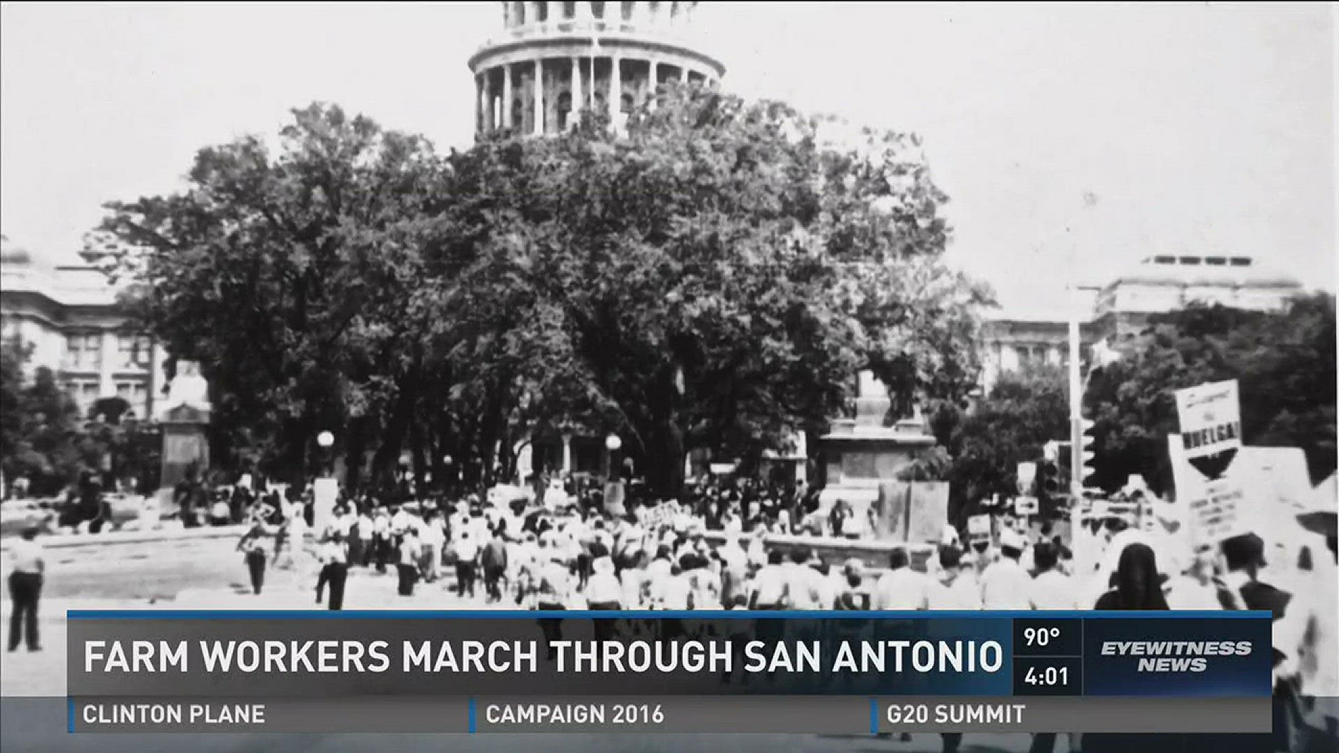 Farm Workers March Through San Antonio