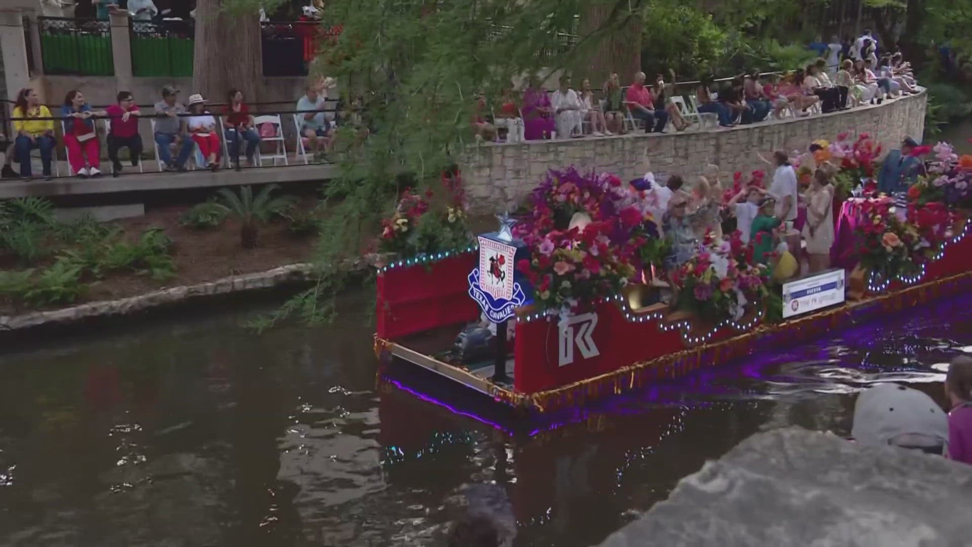 The Texas Cavaliers River Parade took place from 7 - 9p.m. 