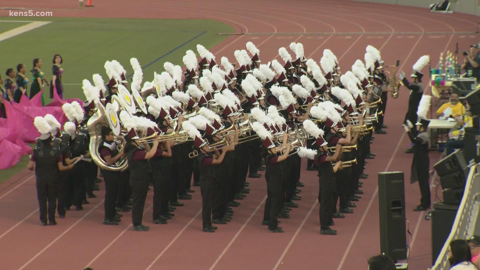Students from more than 30 local high school bands put on an evening of music.