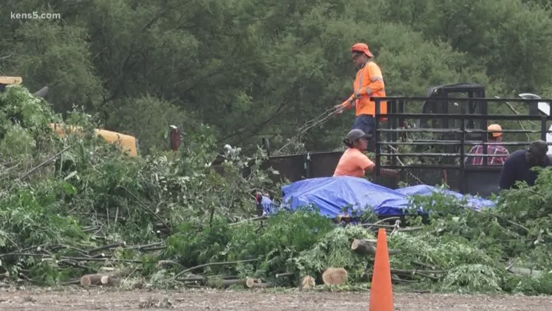 Cleanup efforts continue a week after severe winds and storms thrashed parts of the Alamo City. But there's an upside in the aftermath.