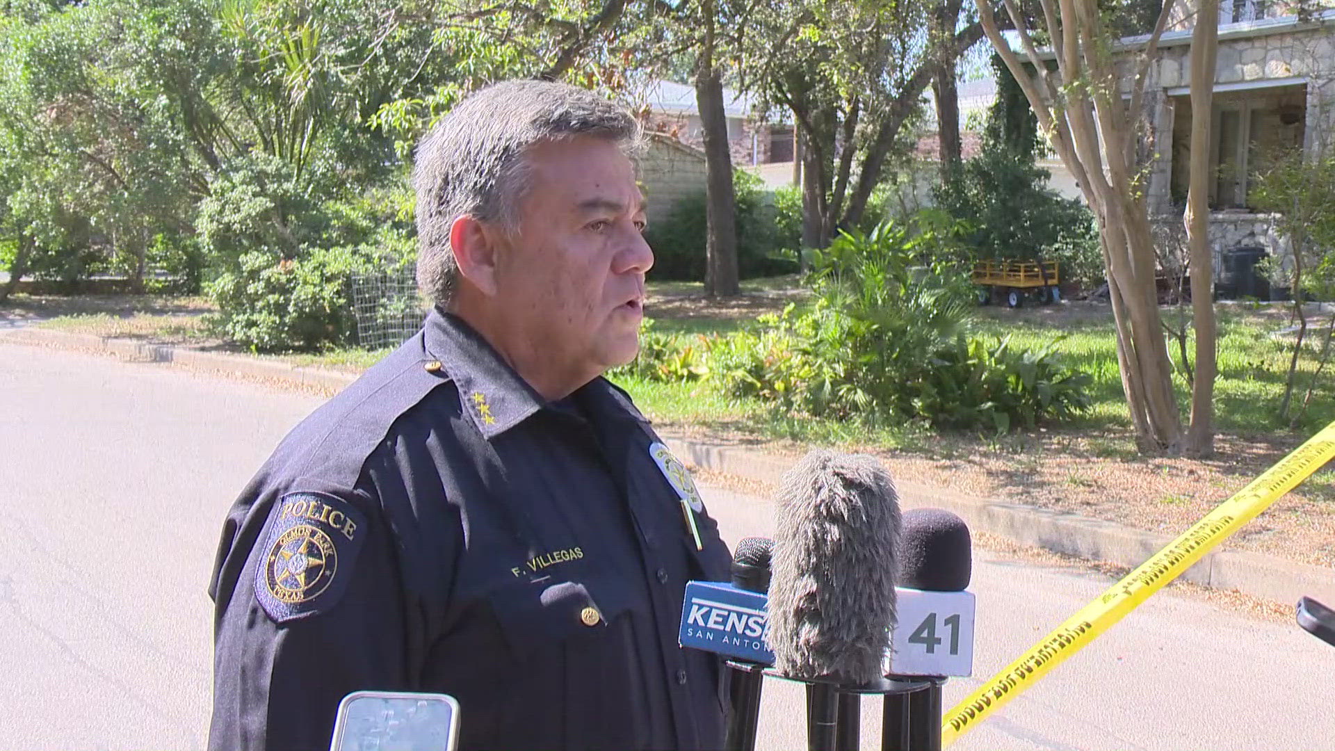 Listening in live to an Olmos Park Police press conference.