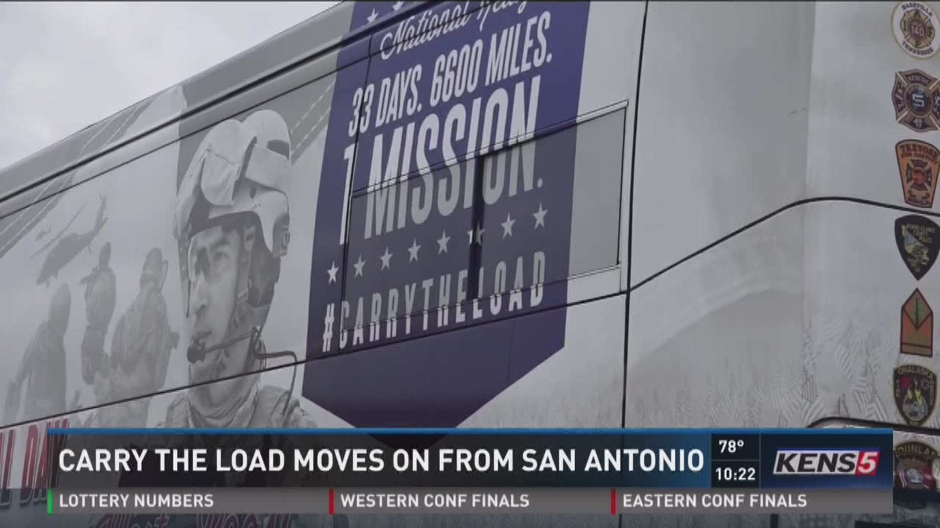 Carry the Load moves on from San Antonio