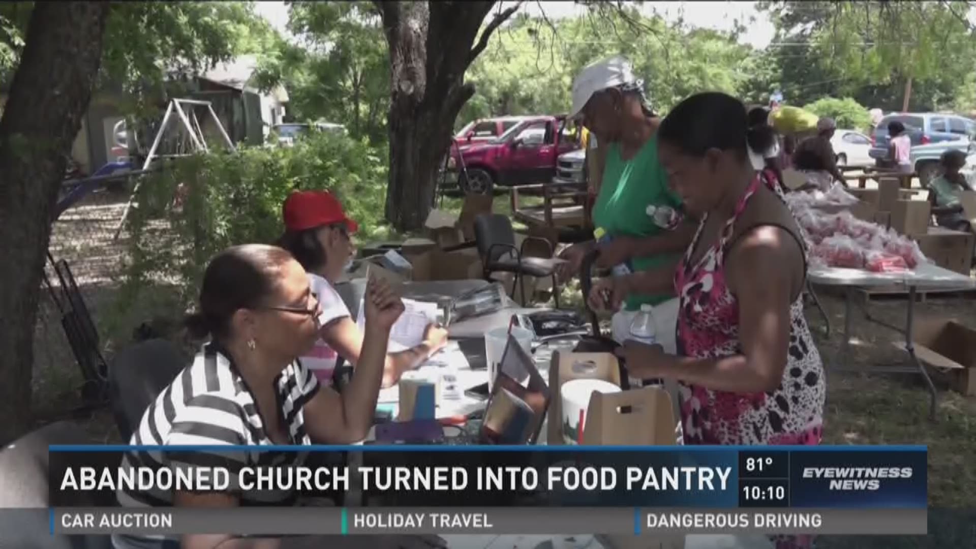Abandoned church turned into food pantry