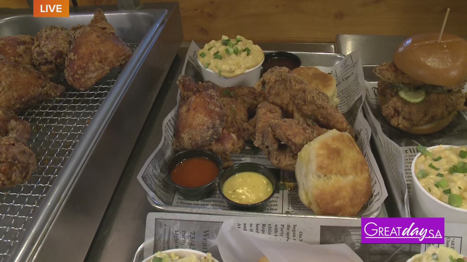 Multi-Skilled Journalist Justin Calderon checks out Freight Fried Chicken. 