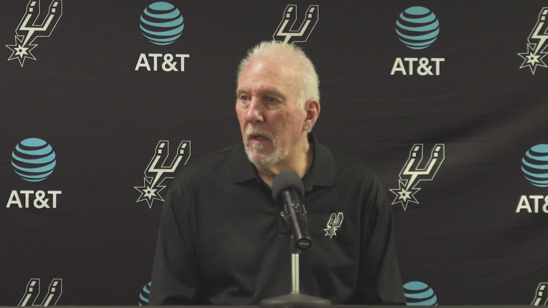 "There's a coupe of teams that have quite a few people in the protocol, and Detroit's one of em, so you don't know where it's gonna go," Popovich said.