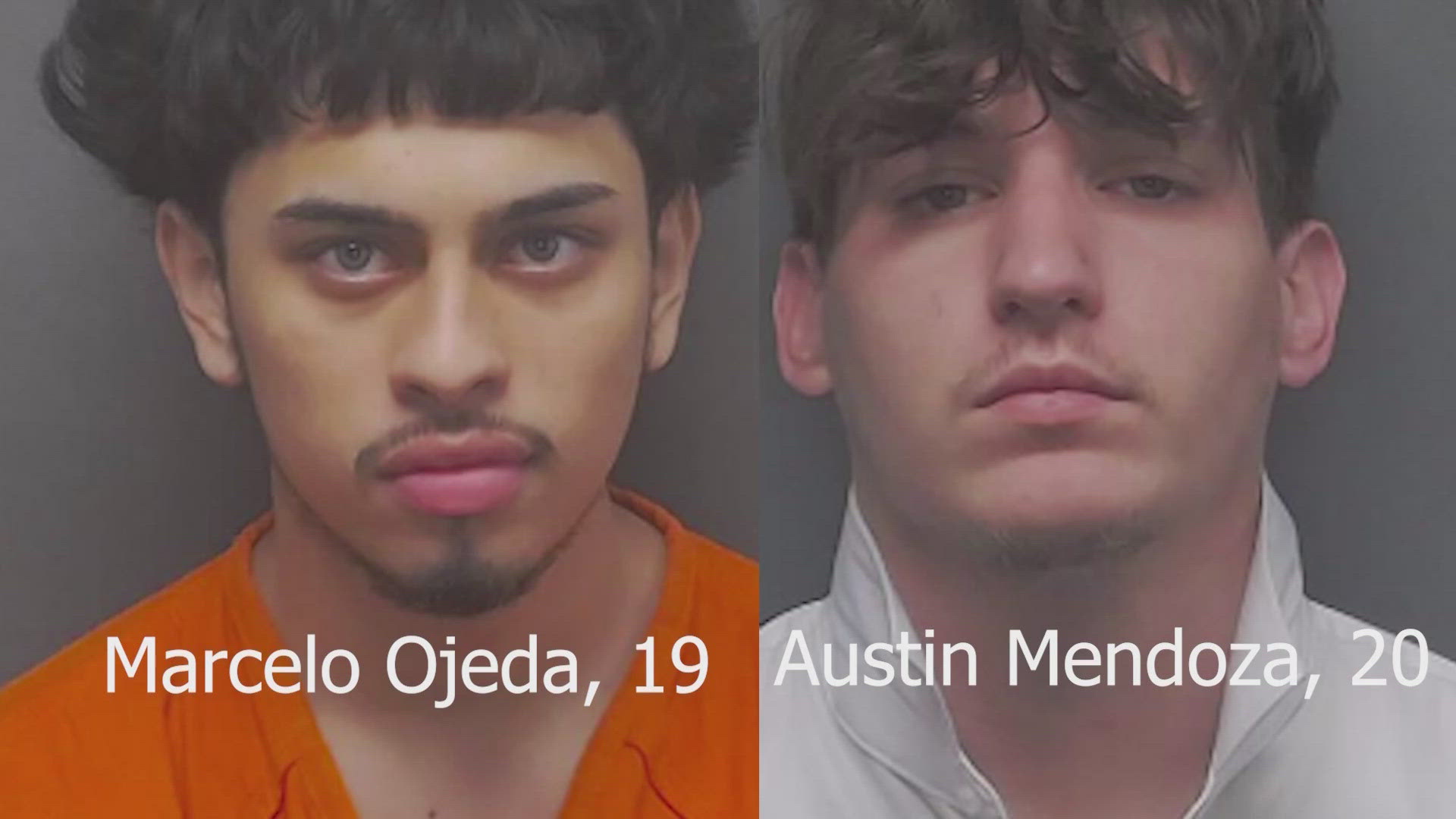 Austin Mendoza, 20, and Marcelo Ojeda, 19, were arrested for aggravated robbery among other charges after three incidents at two malls and a corner store Friday.