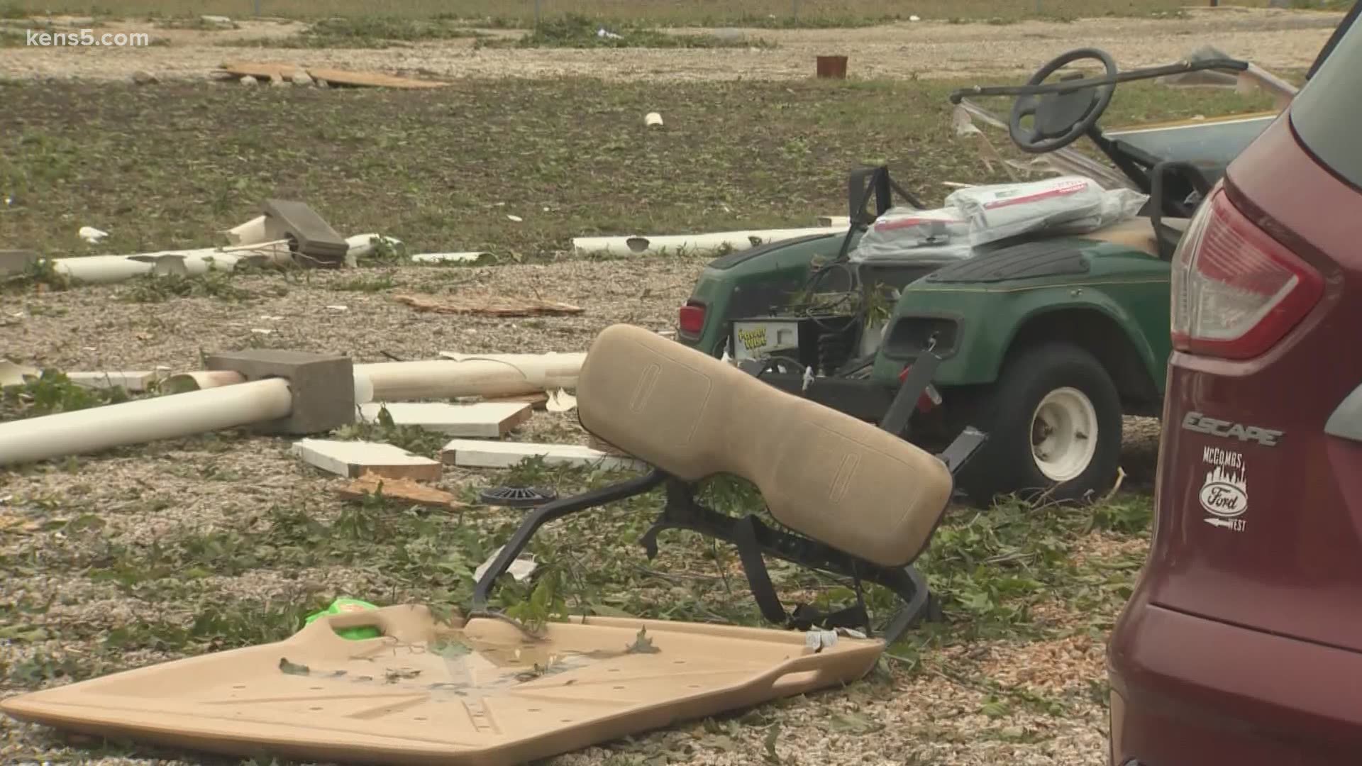 Destroyed roofs, cars, windows and trees represent just some of the aftermath from Wednesday's destructive storms.