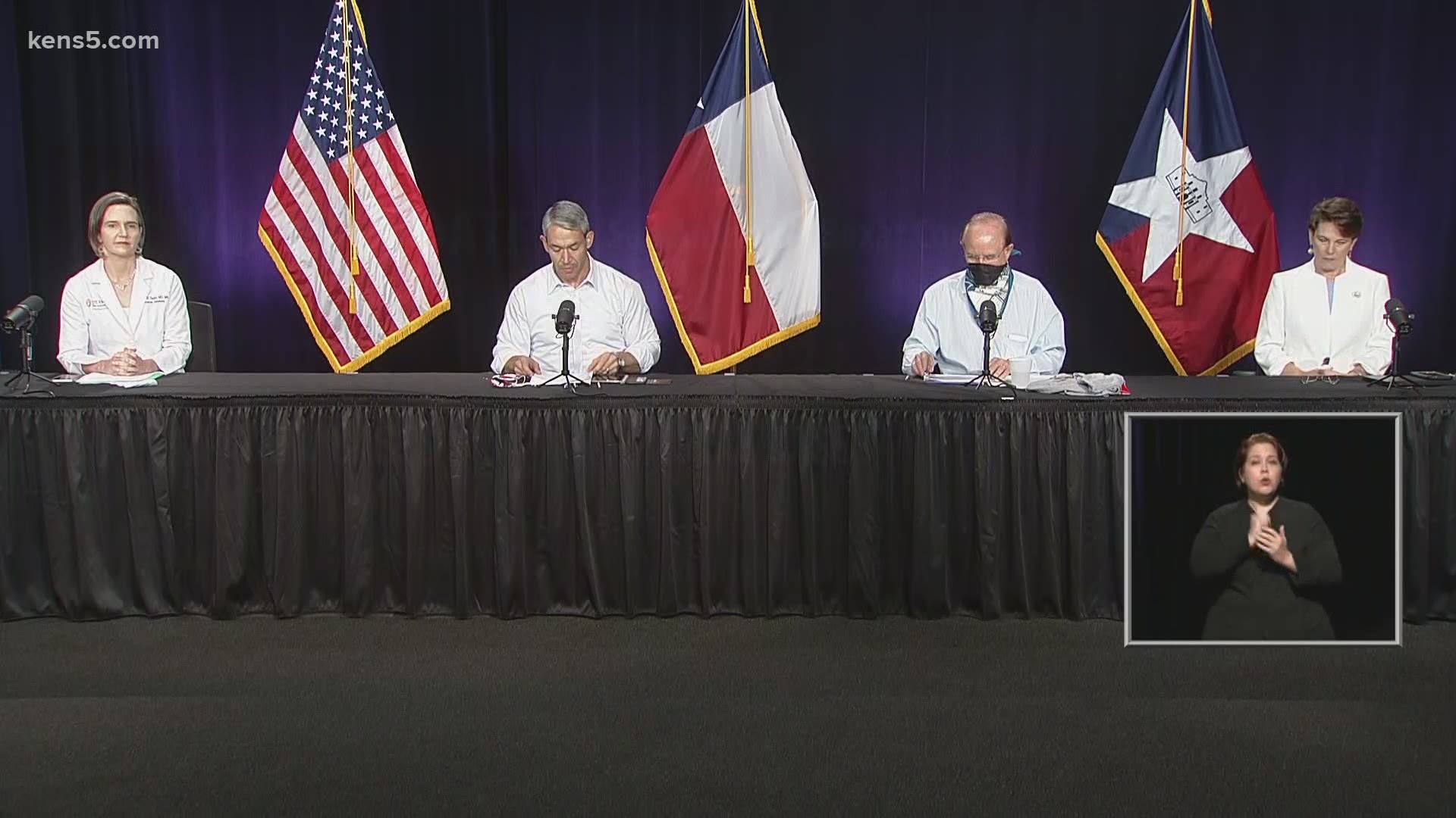 Bexar County Judge Nelson Wolff and San Antonio Mayor Ron Nirenberg deliver the latest local coronavirus numbers.