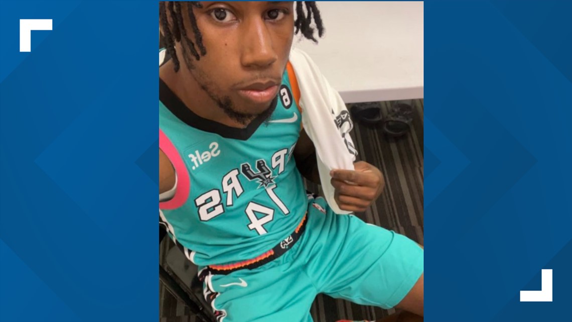 Spurs' Wesley shows off new fiesta-themed uniforms