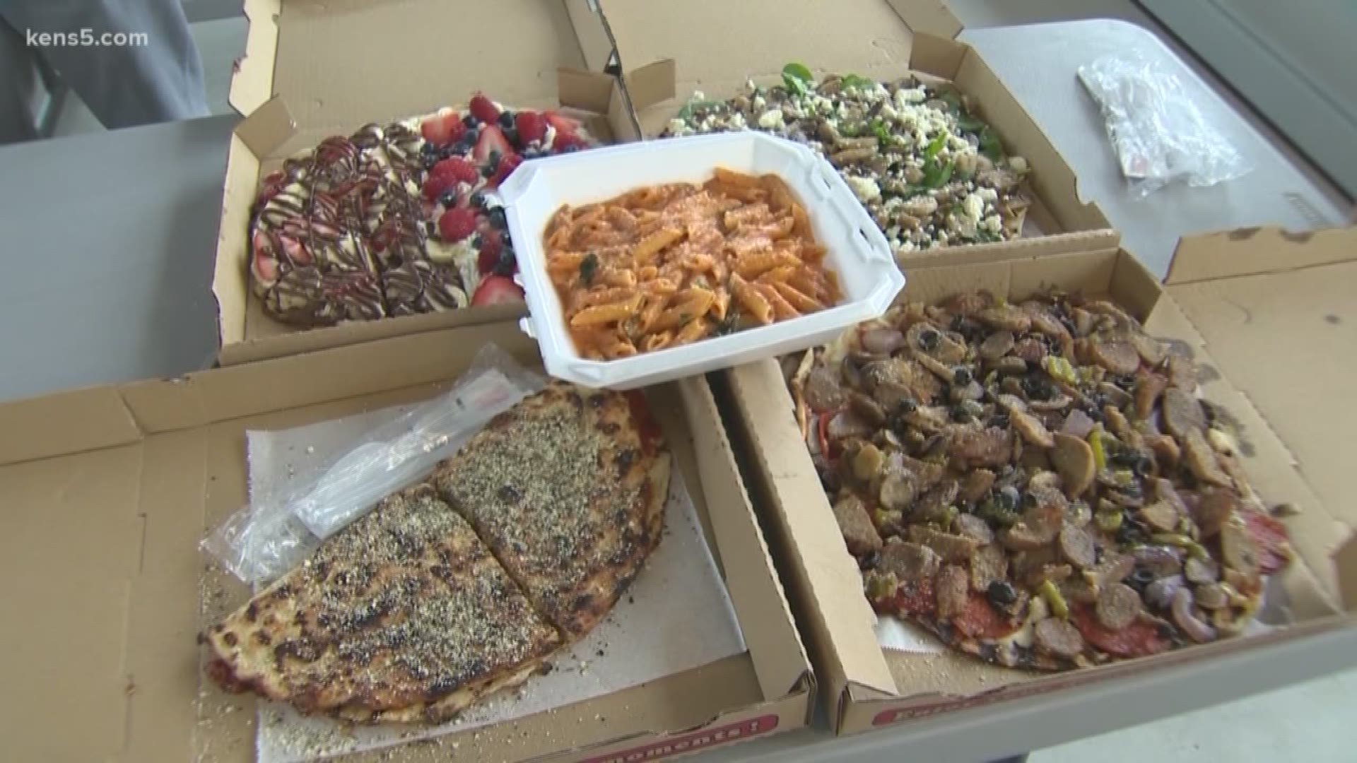 Pizza and pasta have Neighborhood Eats throwing a food truck fit this morning. Marvin Hurst says the pizza has a unique flavor because it's grilled.