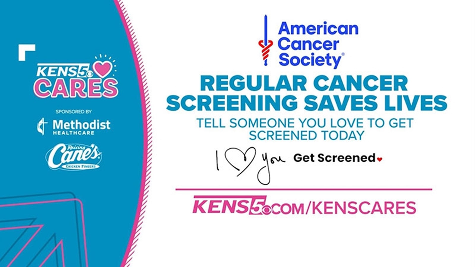 Regular screening increases the chances of detecting certain cancers early, before cancer has a chance to spread. Tell someone you love to get screened today.