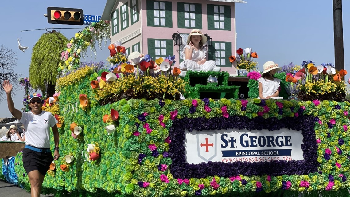 Floats on another level at Battle of Flowers Parade in San Antonio