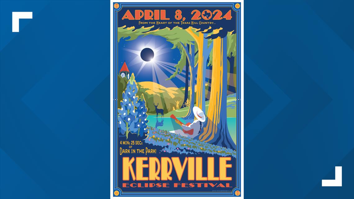 Kerrville reveals official poster for city's 2024 Eclipse Festival