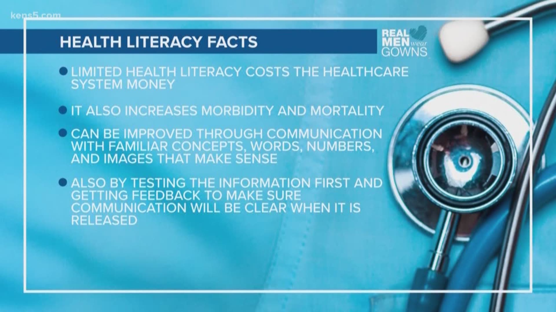 Patients can often misunderstand what doctors tell them, which is why improving health literacy is so important.