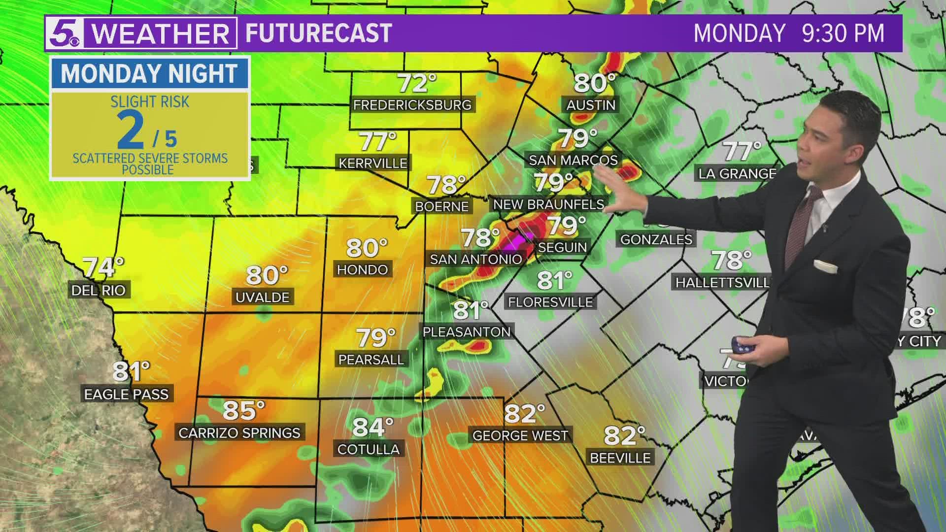 Some isolated pockets could bring strong to severe storms.