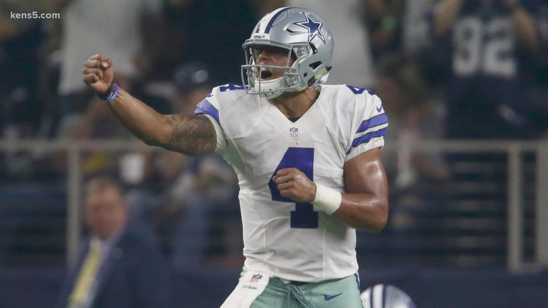 The Cowboys QB is liking what he sees out of Dallas's young players in training camp.