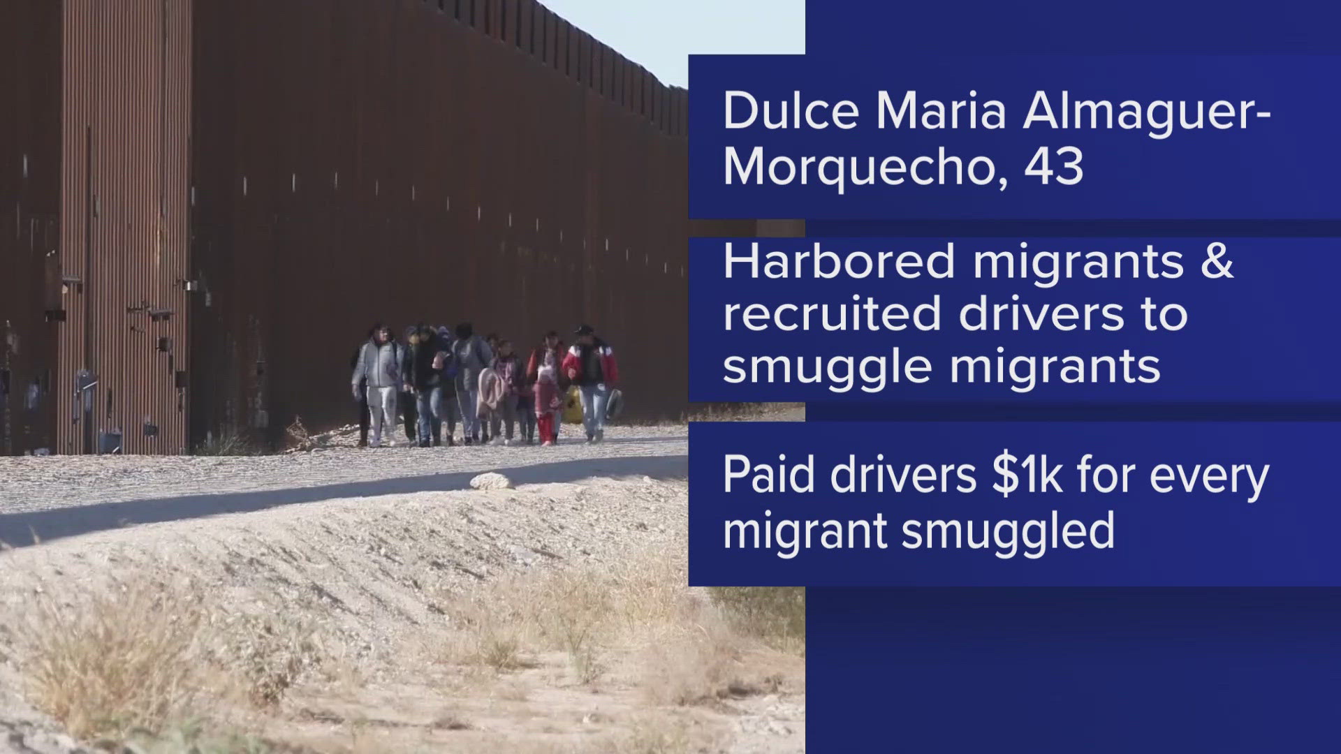 Dulce Almaguer Morquecho owned multiple vehicles and a cell phone used in  human smuggling attempts between May 2021 and January 2022, court documents state.