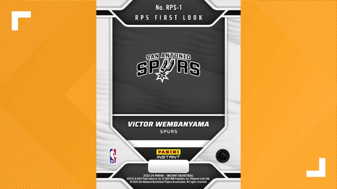 Victor Wembanyama 2023 Panini Instant RPS First Look 1st Graded 10