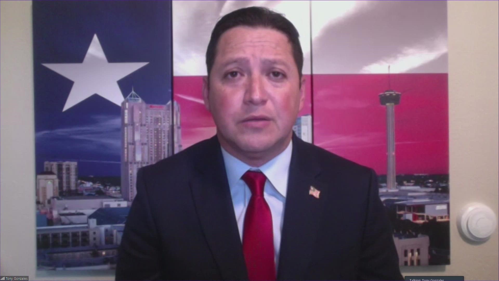 In an interview with KENS 5, the congressman didn't say directly whether he believes current gun laws contribute to mass shootings like the one in his district.